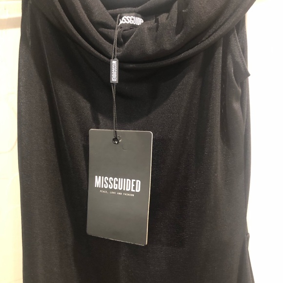 Slinky black misguided dress. Sz 4. Tags. - Picture 5 of 8